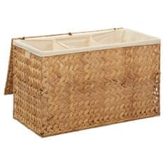 Vidaxl Košara za perilo 82x42,5x52,5 cm vodna hijacinta