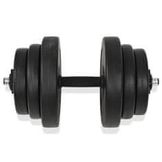 Vidaxl 18 delni komplet uteži 40 kg