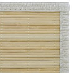 Vidaxl Preproga iz bambusa 160x230 cm naravne barve