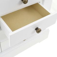 Vidaxl Omarica za nakit z ogledalom MDF 25x13,5x34 cm