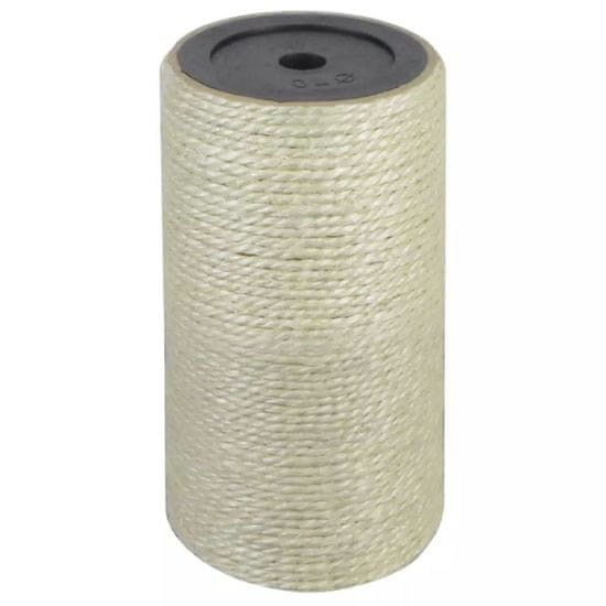 shumee vidaXL Mačji praskalnik 8x15 cm 10 mm bež