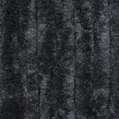 Vidaxl Zavesa proti mrčesu iz šenilje 90x220 cm antracitna