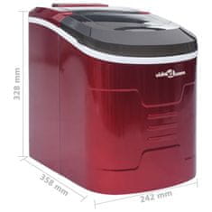 Vidaxl Ledomat rdeč 2,4 L 15 kg / 24 h