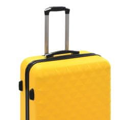 Greatstore Trdi potovalni kovčki 3 kosi rumeni ABS