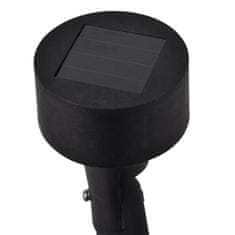 Vidaxl Zunanja Solarna LED Svetilka / Žaromet, 12 kosov, Črne Barve