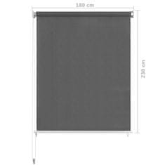 Vidaxl Zunanje rolo senčilo 180x230 cm antracitne barve