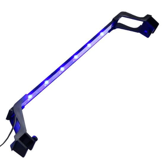 Vidaxl LED svetilka za akvarij s sponama 55-70 cm modra in bela