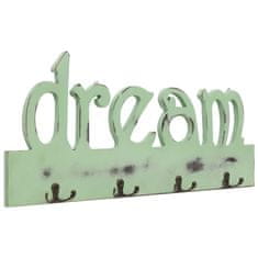 Vidaxl Stenski obešalnik za plašče DREAM 50x23 cm