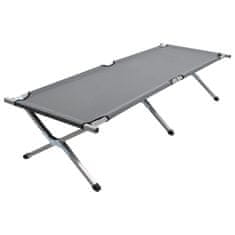 Vidaxl Kamp postelja 190x74x47 cm XL siva