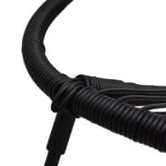 Vidaxl Zunanja jedilna garnitura 5-delna PVC ratan črna