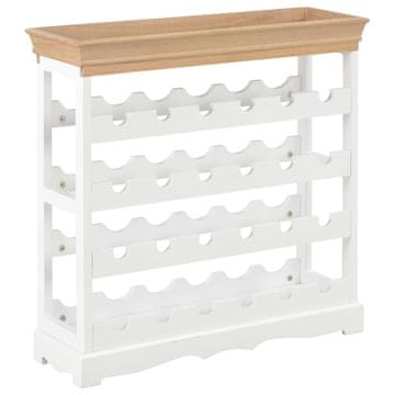 Vidaxl Omarica za vino MDF 70x22,5x70,5 cm bela