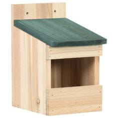 Vidaxl Ptičje hišice 4 kosi 12x16x20 cm les jelke