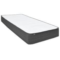 Greatstore Boxspring postelja temno siva iz blaga 100x200 cm