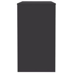 Vidaxl Pisalna miza siva 90x40x72 cm iverna plošča