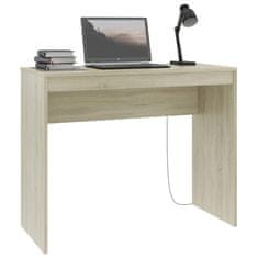 Vidaxl Pisalna miza sonoma hrast 90x40x72 cm iverna plošča