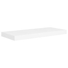 Vidaxl Stenske police 2 kosa bele 60x23,5x3,8 cm MDF