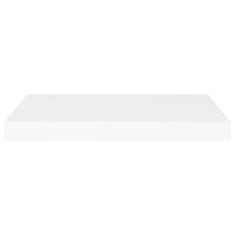 Vidaxl Stenske police 2 kosa bele 60x23,5x3,8 cm MDF