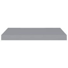 Vidaxl Stenske police 2 kosa sive 60x23,5x3,8 cm MDF