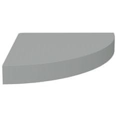 Vidaxl Kotne police 2 kosa sive 25x25x3,8 cm MDF