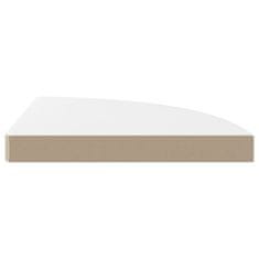 Vidaxl Kotne police 2 kosa visok sijaj bele 35x35x3,8 cm MDF