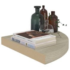 Vidaxl Kotne police 2 kosa barva hrasta 35x35x3,8 cm MDF