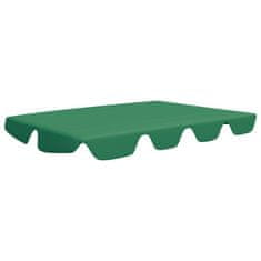 Vidaxl Streha za vrtno gugalnico zelena 150/130x70/105 cm