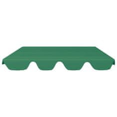 Vidaxl Streha za vrtno gugalnico zelena 150/130x70/105 cm