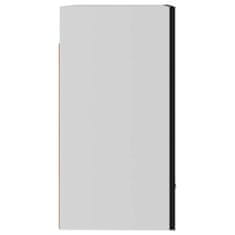 Vidaxl Viseča omarica črna 50x31x60 cm iverna plošča