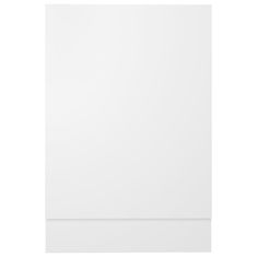 Vidaxl Plošča za pomivalni stroj bela 45x3x67 cm iverna plošča