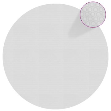 Vidaxl Plavajoča PE solarna folija za bazen 250 cm siva