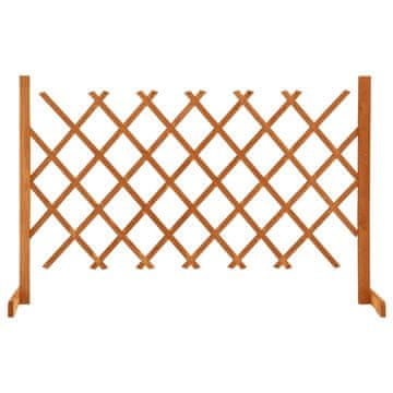 Vidaxl Vrtna mrežasta ograja oranžna 120x90 cm les jelke