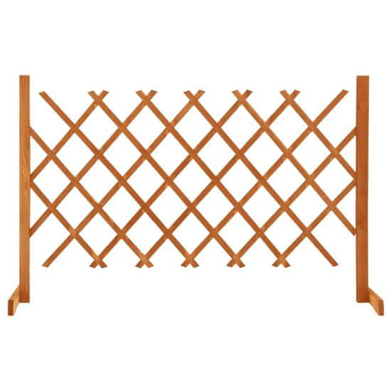 Vidaxl Vrtna mrežasta ograja oranžna 120x90 cm les jelke
