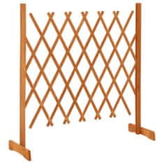 Vidaxl Vrtna mrežasta ograja oranžna 120x90 cm les jelke