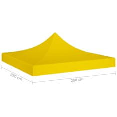 Vidaxl Streha za vrtni šotor 3x3 m rumena 270 g/m2