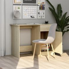 Vidaxl Pisalna miza sonoma hrast 100x50x76 cm iverna plošča