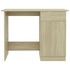 Vidaxl Pisalna miza sonoma hrast 100x50x76 cm iverna plošča