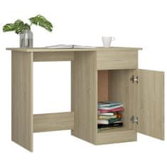 Vidaxl Pisalna miza sonoma hrast 100x50x76 cm iverna plošča