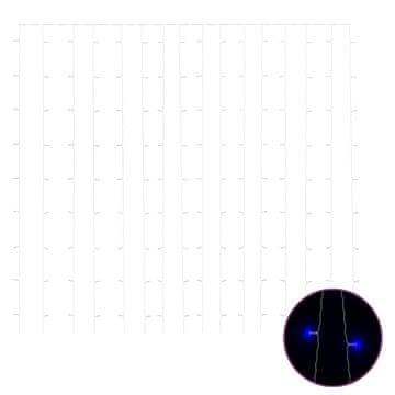 Vidaxl LED svetlobna zavesa 3x3 m 300 LED lučk modra 8 funkcij