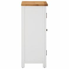 Vidaxl Omarica 45x32x85 cm trdna hrastovina