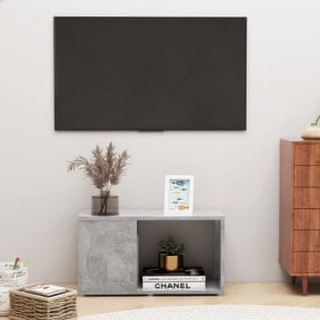 Vidaxl vidaXL TV omarica betonsko siva 60x24x32 cm