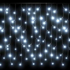 Greatstore LED zavesa ledene sveče 10 m 400 hladno belih LED lučk