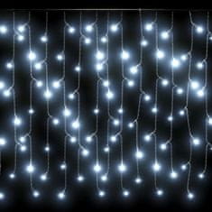 Vidaxl LED zavesa ledene sveče 10 m 400 hladno belih LED lučk