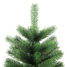 Vidaxl Umetna osvetljena novoletna jelka z bunkicami 90 cm zelena