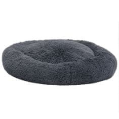 Vidaxl Pralna blazina za pse in mačke temno siva 90x90x16 cm plišasta