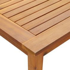 Vidaxl Vrtna miza 200x90x74 cm trden akacijev les