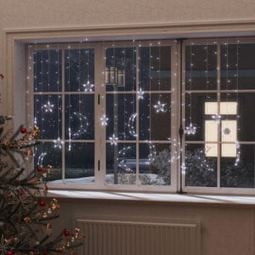 Vidaxl vidaXL Božične lučke na daljinsko upravljanje z zvezdami in lunami, 345 LED diod
