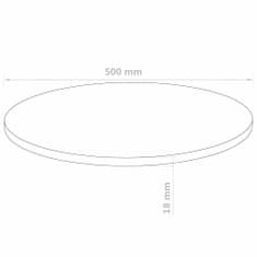 Greatstore Površina za mizo iz MDF-ja 500x18 mm