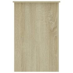 Vidaxl Pisalna miza sonoma hrast 100x50x76 cm iverna plošča
