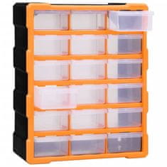 Vidaxl Organizator z 18 predali 38x16x47 cm