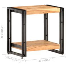 Vidaxl Stranska mizica 40x30x40 cm trden akacijev les